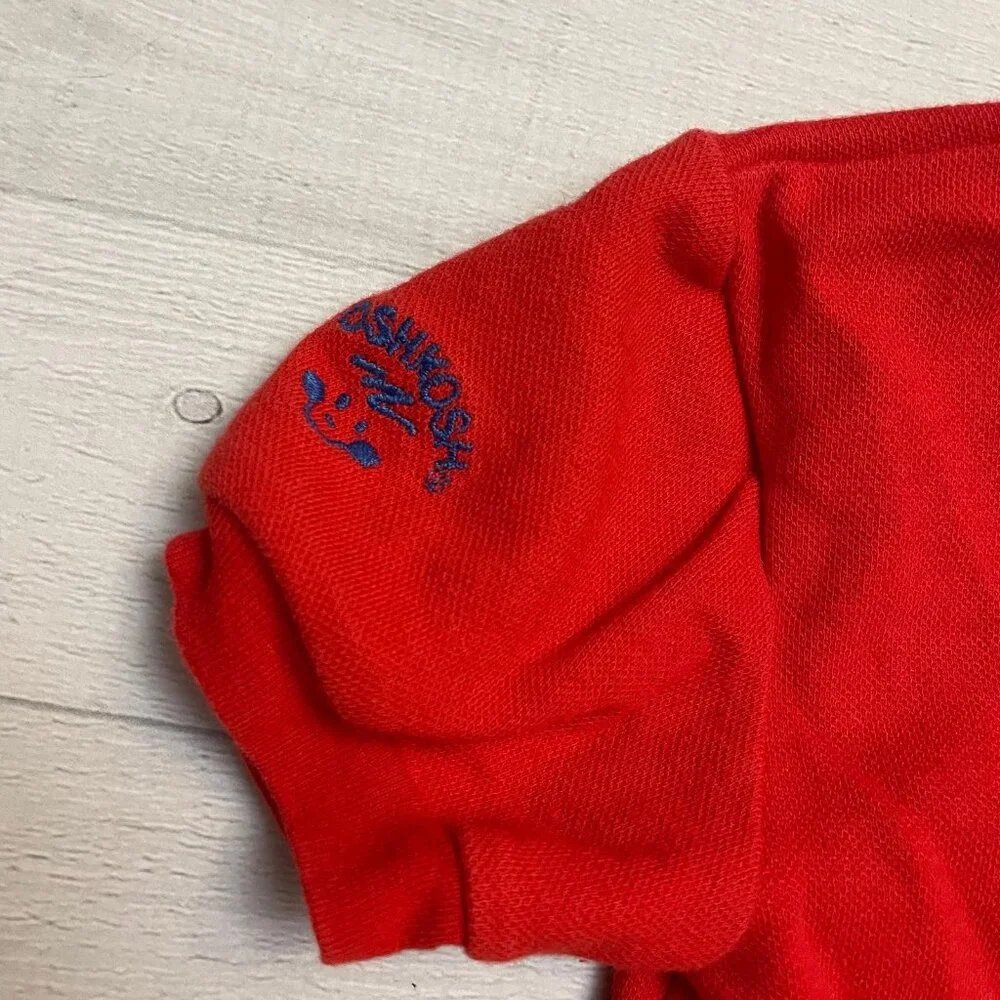 Vintage OshKosh B’Gosh‎ red polo shirt 24 months